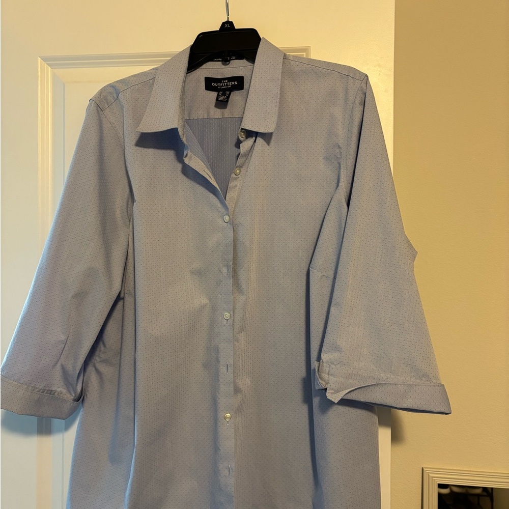 Lands' End Light Blue Blouse